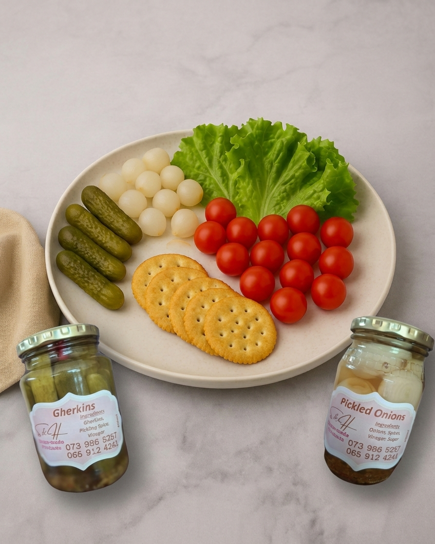 Gherkins Onions Platter